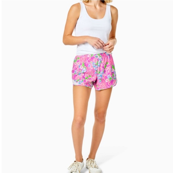 Lilly Pulitzer Luxletic Large Ocean Trail Short Amethyst Moms The Word Item# BN - Picture 3 of 9